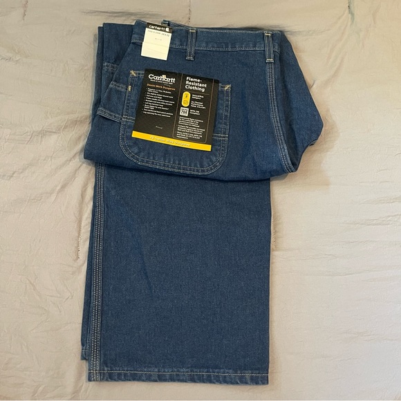 Carhartt Other - NWT Carhartt FR Denim Work Dungaree Jeans Size 38x32